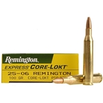 Remington Express Ammunition 25-06 Remington 100 Grain Core-Lokt Pointed Soft Point Box of 20