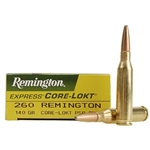 Remington Express Ammunition 260 Remington 140 Grain Core-Lokt Pointed Soft Point Box of 20