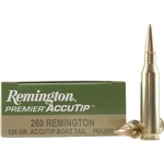 Remington Premier Ammunition 260 Remington 120 Grain AccuTip Boat Tail Box of 20