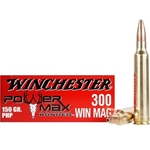 Winchester Super-X Power Max Ammunition 300 Winchester Magnum 150 Grain Bonded Protected Hollow Point Box of 20