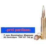 Prvi Partizan Ammunition 7mm Remington Magnum 140 Grain Pointed Soft Point Box of 20