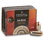Federal Premium Personal Defense Low Recoil Ammunition 45 ACP 165 Grain Hydra-Shok Jacketed Hollow Point Case of 400 (20 Boxes of 20)