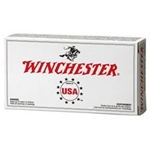 Winchester USA Handgun Ammunition 9x23mm Winchester 124 Grain Jacketed Flat Nose Box of 50 Rounds