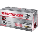 Winchester Super-X Power-Point Ammunition 22 Long Rifle 40 Grain Plated Lead Round Nose Box of 50