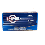Prvi Partizan Ammunition 45 ACP 185 Grain Semi-Jacketed Hollow Point Box of 50