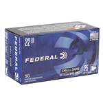 Federal Game-Shok 22 Long Rifle Bird Shot 25 Grain #12 Shot Shotshell Box of 50