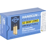 Prvi Partizan Ammunition 32 S&W Long 98 Grain Lead Round Nose Box of 50