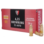 Fiocchi Shooting Dynamics 25 ACP AUTO 50 Gr. Full Metal Jacket Box of 50 Rounds