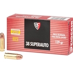 Fiocchi Shooting Dynamics 38 Super 129 Gr. Full Metal Jacket Box of 50 Rounds