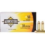 Armscor Precision Ammunition 38 Special 158 Grain Full Metal Jacket Box of 50