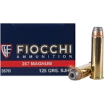 Fiocchi Shooting Dynamics 357 Magnum 125 Gr. Semi Jacketed Hollow Point Box of 50 Rounds