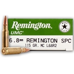 Remington UMC Ammunition 6.8mm Remington SPC 115 Grain Full Metal Jacket Box of 20