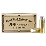 Black Hills Cowboy Action Ammunition 44 Special 210 Grain Lead Flat Point Box of 50