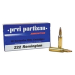 Prvi Partizan Ammunition 222 Remington 55 Grain Full Metal Jacket Box of 20
