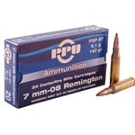 Prvi Partizan Ammunition 7mm-08 Remington 140 Grain Soft Point Boat Tail Box of 20