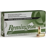 Remington UMC Ammunition 9mm Luger 147 Grain Full Metal Jacket Box of 50