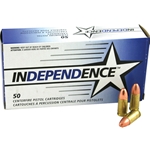 Independence Ammunition 380 ACP AUTO 90 Grain Full Metal Jacket Box of 50