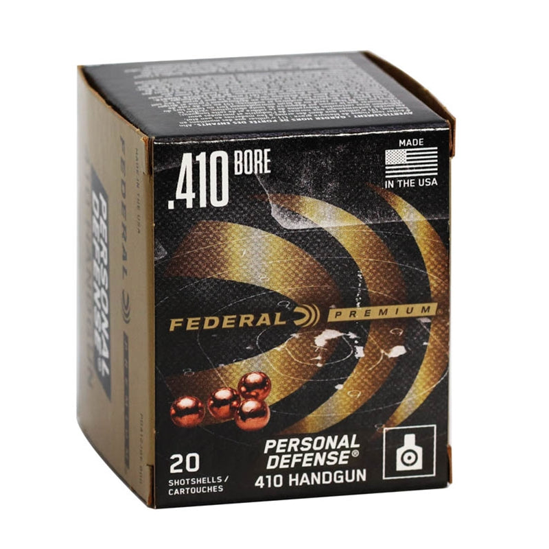 Federal Personal Defense 410 Gauge Ammo 2 1/2" 000 Buckshot 4 Pellets - PD412JGE 000