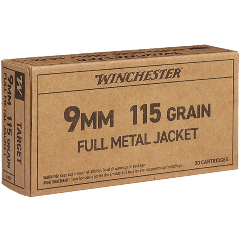 Winchester Target 9mm Ammo 115 Grain Full Metal Jacket - SG9W