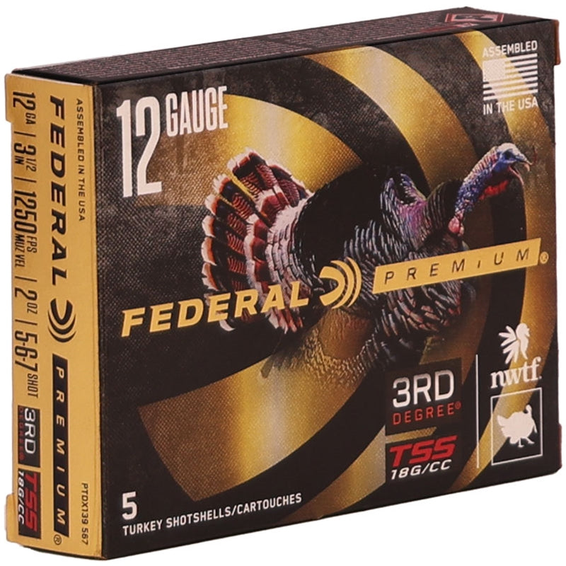 Federal Premium 3rd Degree 12 Gauge Ammo 3-1/2" 2 oz #5 #6 #7 Shot - PTDX139567