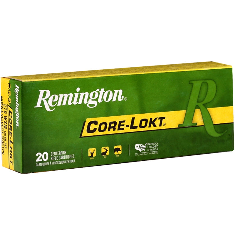 Remington Express 270 Winchester Short Magnum Ammo 130 Grain Core-Lokt PSP
