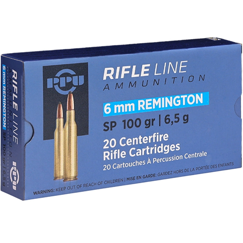 Prvi Partizan 6mm Remington Ammo 100 Grain Soft Point Boat Tail - PP6R