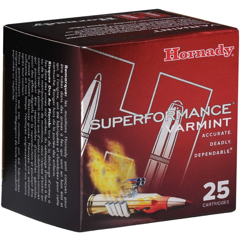 Hornady Superformance Varmint 17 Hornet Ammo 20 Grain Polymer Tip - 83005