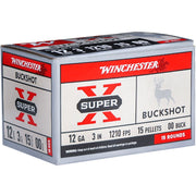 Winchester Super-X 12 Gauge 3" Buffered 00 Lead Buckshot 15 Pellets - XB12300VP