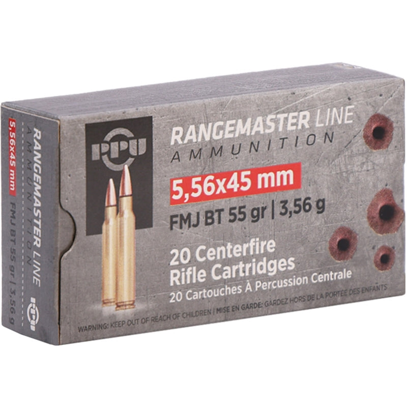 Prvi Partizan Rangemaster 5.56mm NATO M193 Ammo 55 Grain Full Metal Jacket Boat Tail - PPRM5561