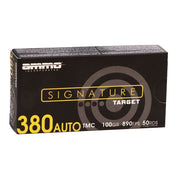 Ammo Inc Signature 380 ACP Auto Ammo 100 Grain Total Metal Jacket - 380100TMC-A50