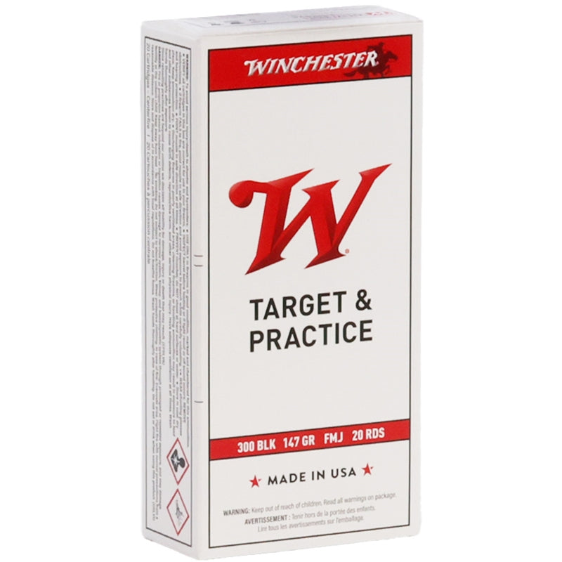 Winchester USA 300 AAC Blackout Ammo 147 Grain Full Metal Jacket - USA300B147