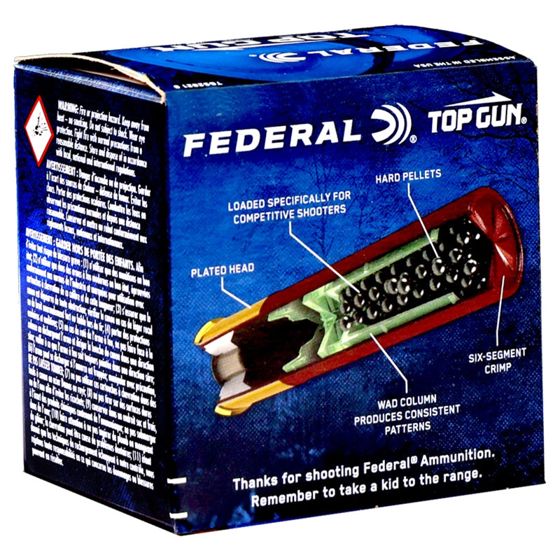Federal Top Gun 28 Gauge Ammo 2-3/4" 3/4 oz #8 Shot 307 Pellets 250 Round Case - TGS2821 8