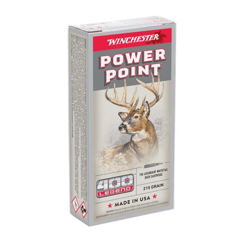 Winchester Power-Point 400 Legend Ammo 215 Grain Jacketed Soft Point - X4001