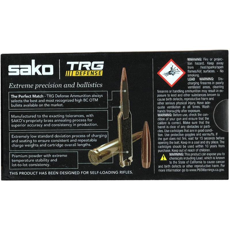 Sako TRG Defense 300 AAC Blackout Ammo 220 Grain Open Tip Match – JASTRG300BLK220B