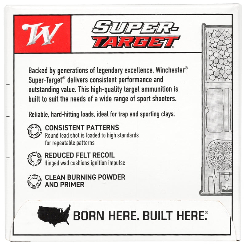 Winchester Super Target 12 Gauge Ammo 2 3/4" 1 oz. #7.5 Shot - TRGT11507