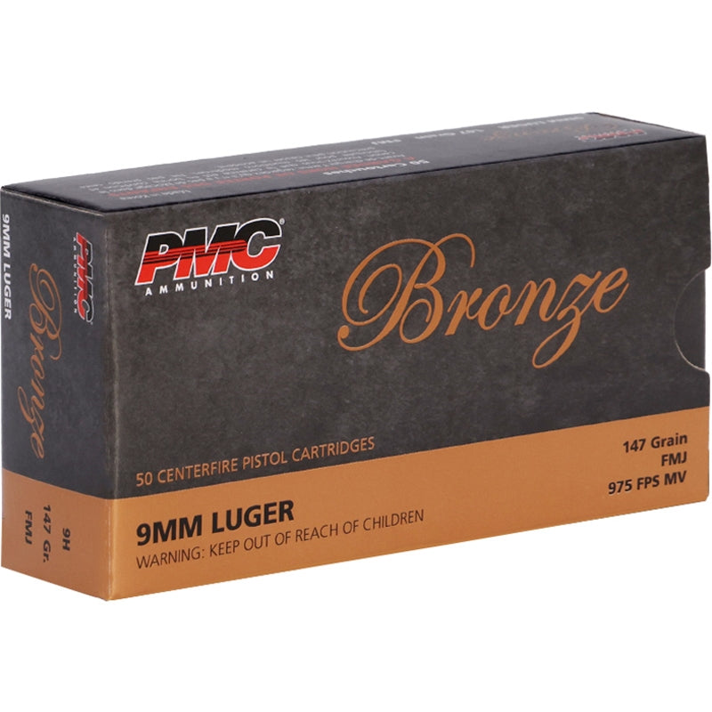 PMC Bronze 9mm Ammo 147 Grain Full Metal Jacket - PMC9H