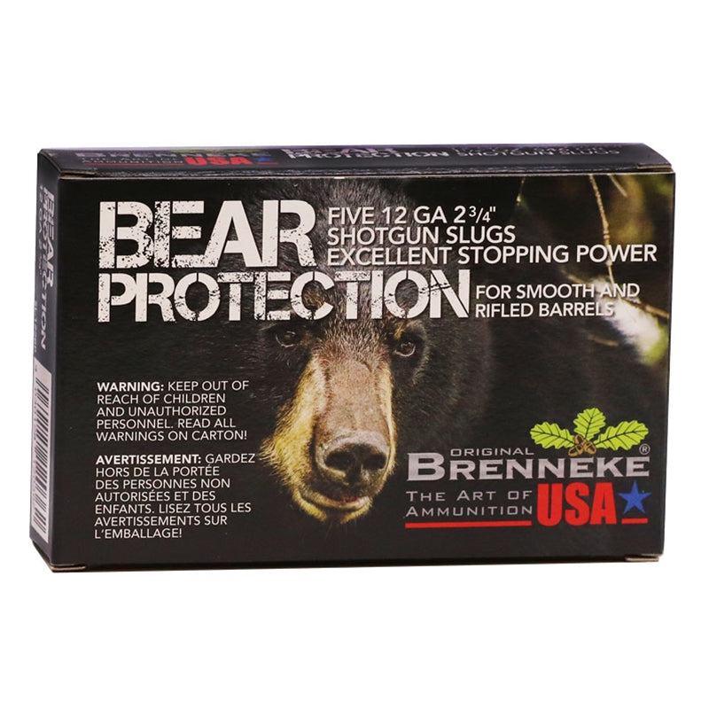 Brenneke USA Bear Protection 12 Gauge Ammo 2-3/4" 1-1/4 oz Shotgun Slugs - SL-122BP