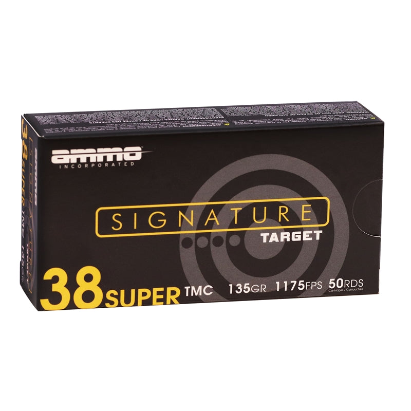 Ammo Inc Signature 38 Super Ammo 135 Grain Total Metal Case - 38S135TMC-A50