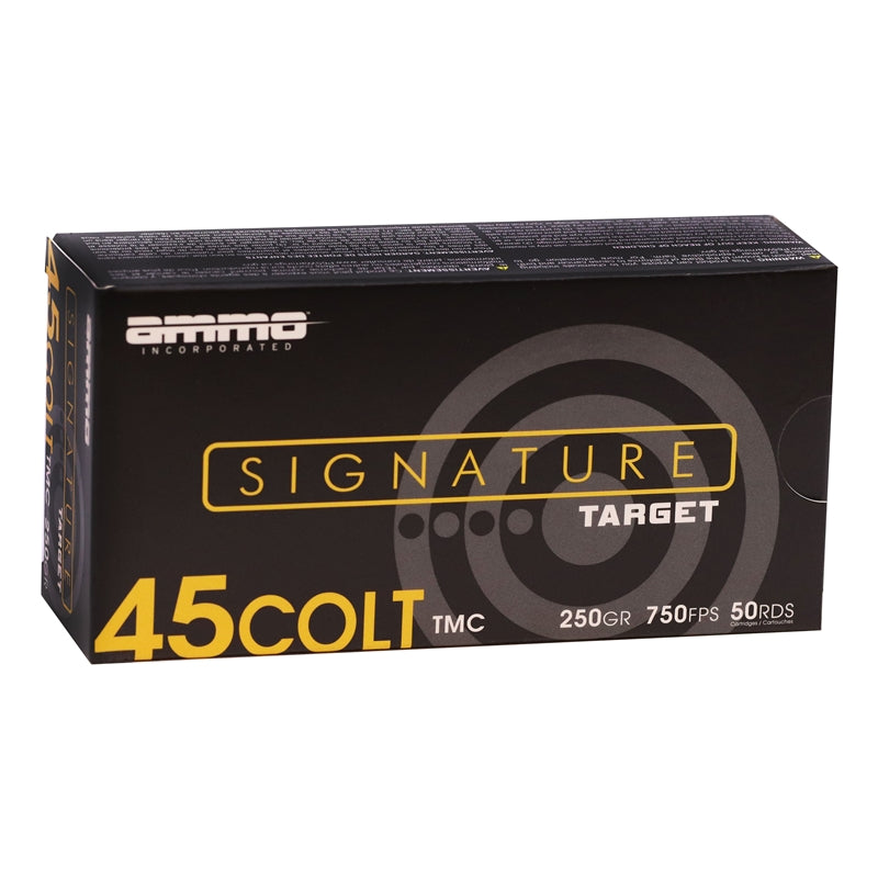 Ammo Inc Signature 45 Colt Ammo 250 Grain Total Metal Case - 45C250TMC-A50