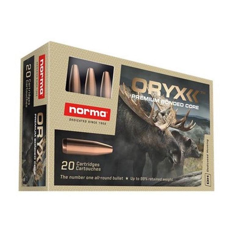 Norma Oryx 308 Winchester Ammo 180 Grain Premium Bonded Core - 20174732