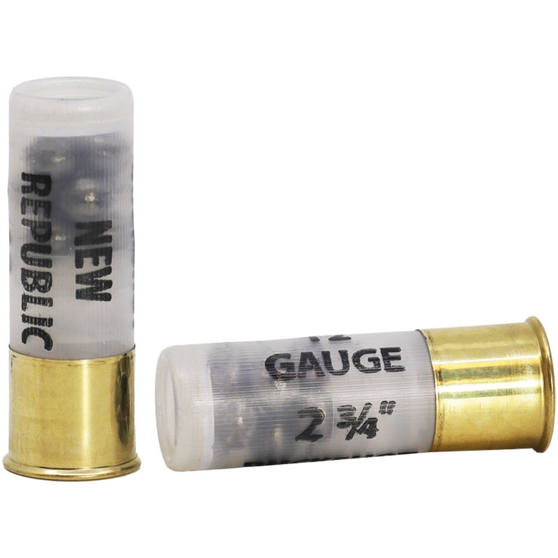 New Republic 12 Gauge Ammo 2 3/4" 00 Buckshot 9 Pellets - NRTR12BK