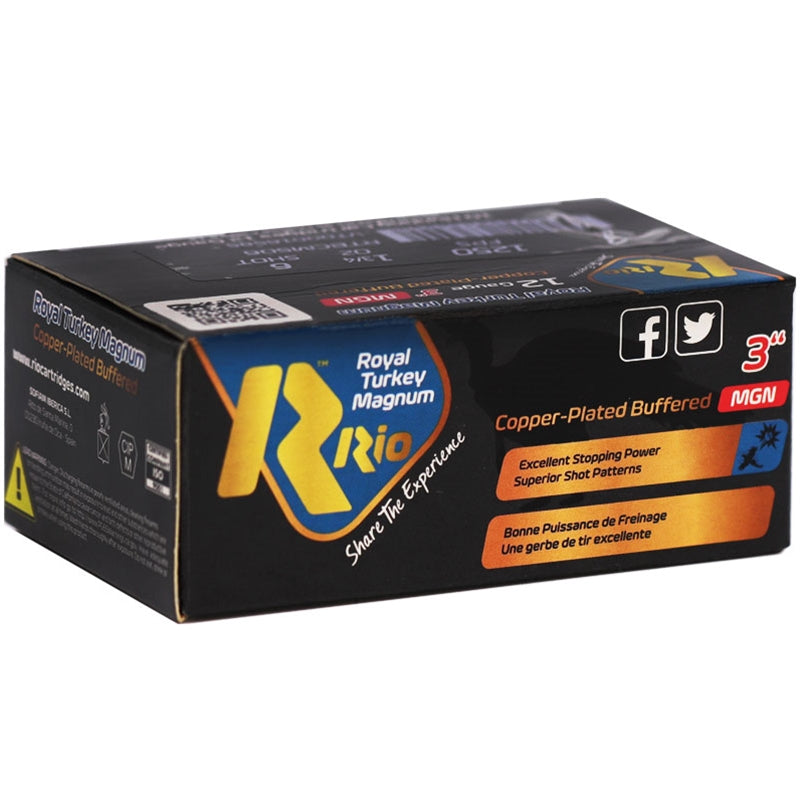 Rio Royal Turkey Magnum 12 Gauge Ammo 3" 1 3/4 oz #6 Copper Plated Buffered Shot - RTBCM506
