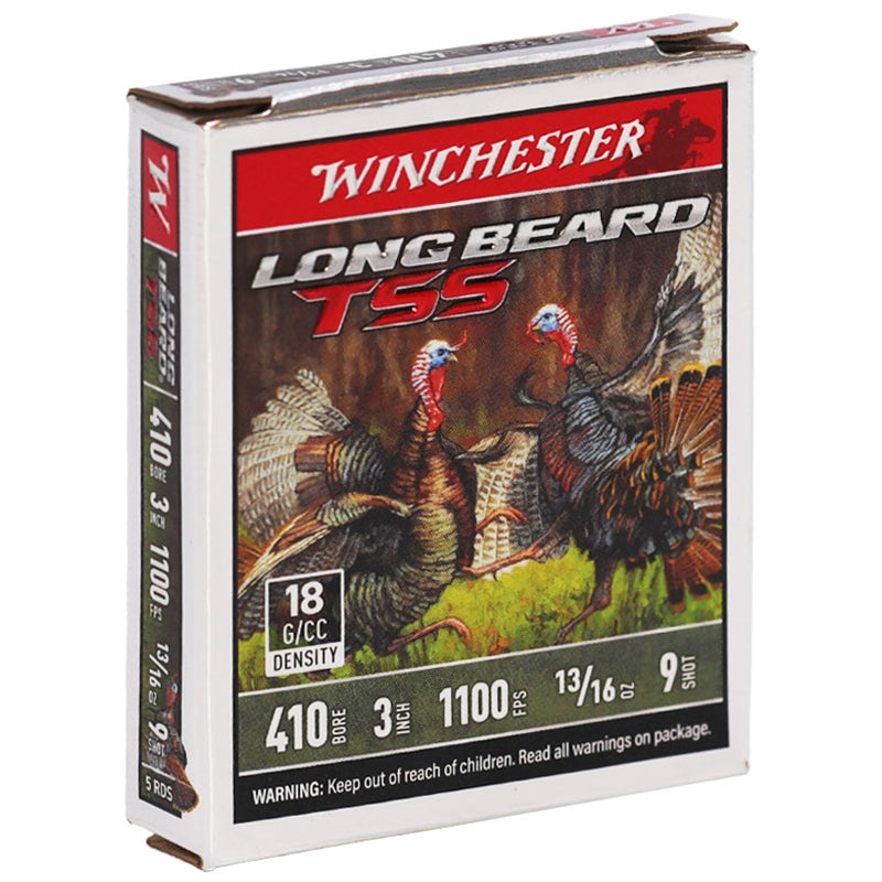 Winchester Long Beard TSS 410 Bore Ammo 3" 13/16 oz #9 Shot Tungsten Turkey Load - LBTSS4139