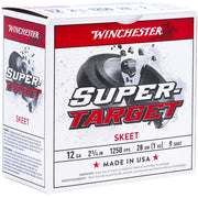 Winchester Super Target 12 Gauge Ammo 2 3/4" 1 oz #9 Lead Shot - TRGT12509