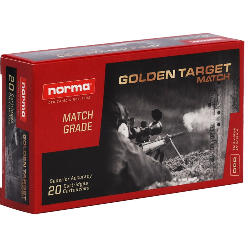 Norma Golden Target 223 Ammo 69 Grain Boat Tail Hollow Point - 10157692