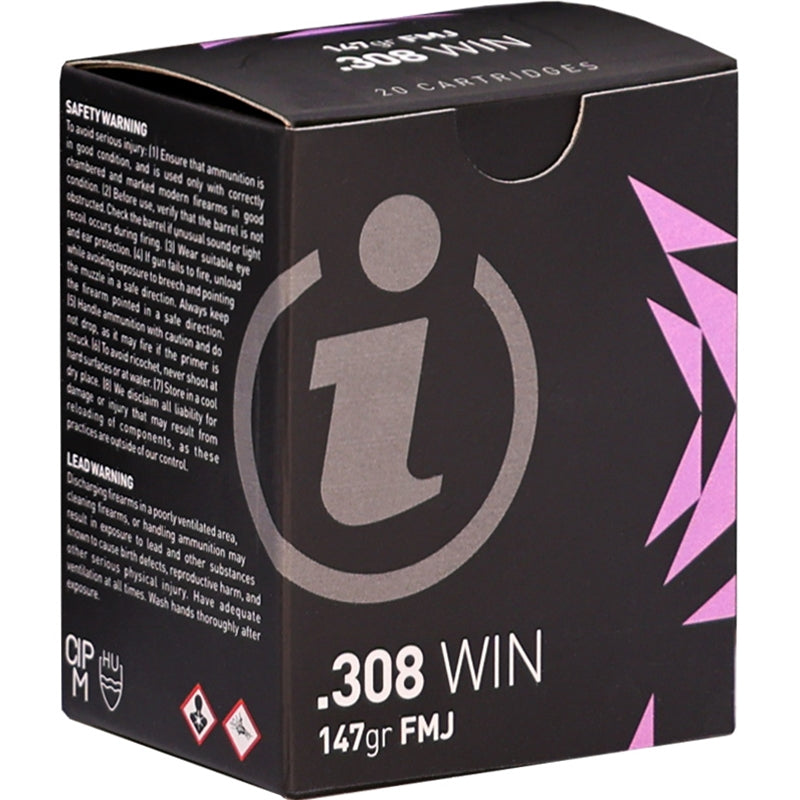 Igman 308 Winchester Ammo 147 Grain Full Metal Jacket VP - IGMAN308-20