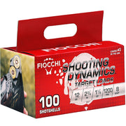 Fiocchi Shooting Dynamics 12 Gauge Ammo 2 3/4" 1 1/8oz #8 Lead Shot VP - 12SDB188