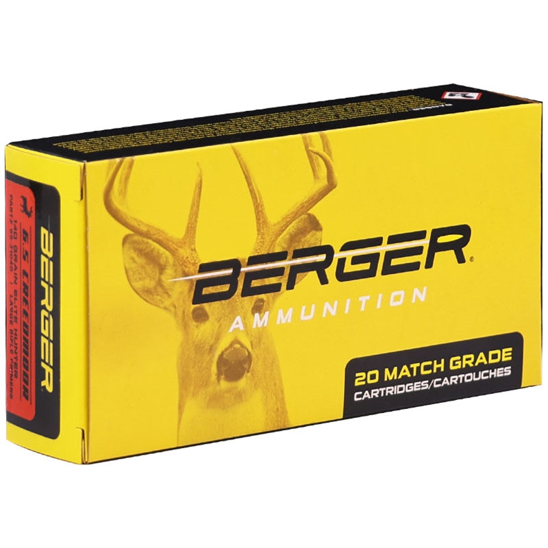 Berger Elite Hunter 6.5mm Creedmoor Ammo 140 Grain Jacketed Hollow Point - 65-31040