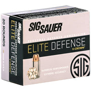 Sig Sauer Elite V-Crown 10mm Auto Ammo 200 Grain Jacketed Hollow Point - E10MM200-20