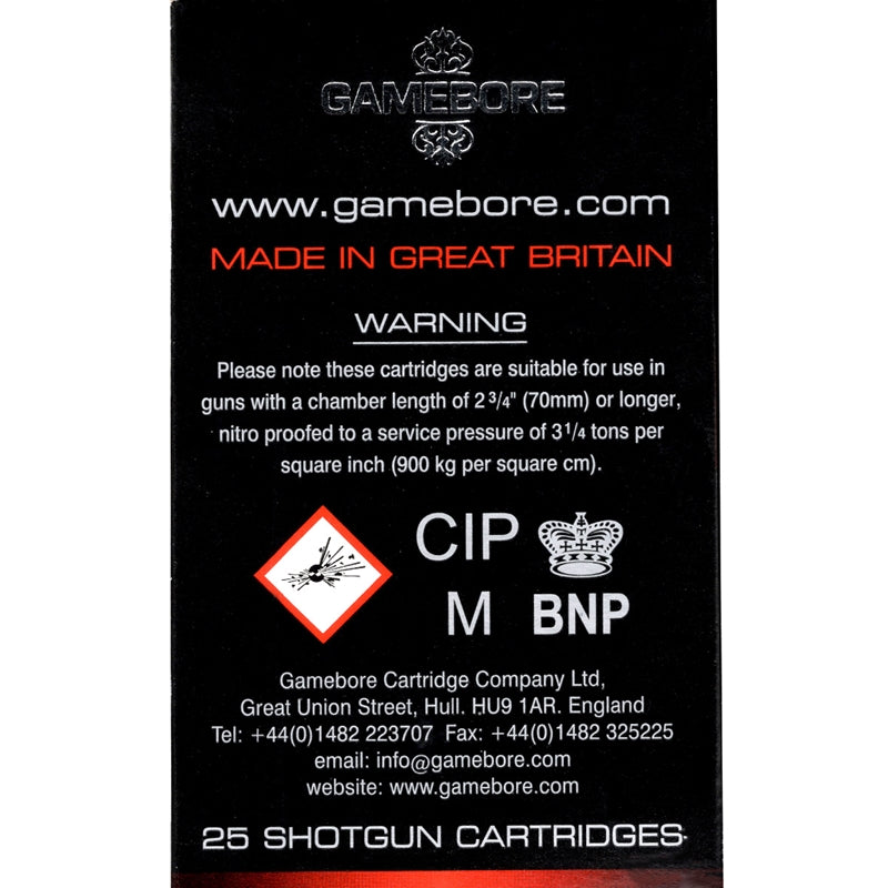 Gamebore Black Gold 12 Gauge Ammo 2 3/4" 1oz #7.5 Lead Shot - 12AISABG7528